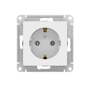 ATLASDESIGN РОЗЕТКА с заземлением 16А механизм песочная