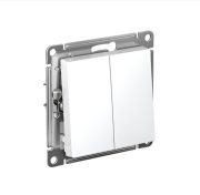 ATLASDESIGN 2-клавишный ПЕРЕКЛЮЧАТЕЛЬ 6 10АХ механизм лотос