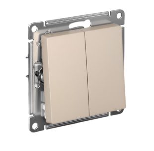 ATLASDESIGN 2-клавишный ВЫКЛЮЧАТЕЛЬ сх 5 10АХ механизм песочный