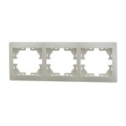 Рамка 701-0300-148 3-ая гориз крем Lezard Мира