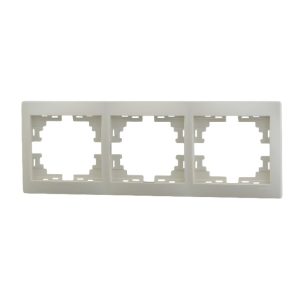Рамка 701-0300-148 3-ая гориз крем Lezard Мира