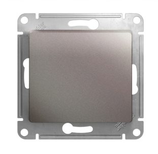 Переключатель 1-кл платина GLOSSA