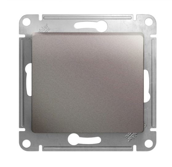 Переключатель 1-кл платина GLOSSA