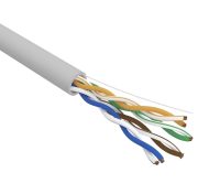 Кабель витая пара U/UTP CAT 5Е ZH нг(А)-HF 4х2х0,52мм 24AWG INDOOR SOLID серый 305м REXANT PRO