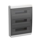 Бокс TEKFOR ЩРН-П-54 навесной пластик черная прозрачная дверь IP41