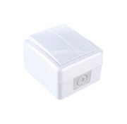 Выключатель двойной Эра10AX-250В IP54 Эксперт белый 11-1404-01