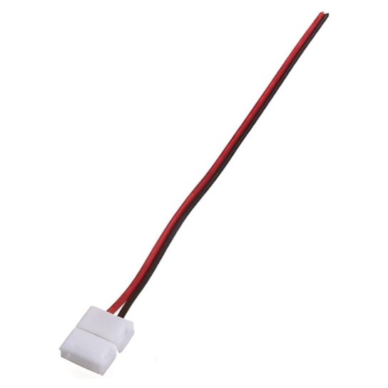 Коннектор для с/д ленты 12В 5050 IP20 (1 клипса с проводом)