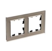 ATLASDESIGN 2-постовая РАМКА стекло шампань