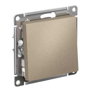 ATLASDESIGN 1-клавишный ВЫКЛЮЧАТЕЛЬ GN 1 10АХ механизм шампань