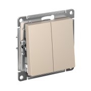 ATLASDESIGN 2-клавишный ВЫКЛЮЧАТЕЛЬ GN 5 10АХ механизм шампань