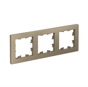ATLASDESIGN 3-постовая РАМКА универсальная шампань