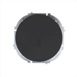 Выключатель 1кл Lezard проходной черный бархат О/У