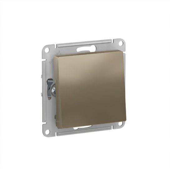 ATLASDESIGN 1-клавишный ПЕРЕКЛЮЧАТЕЛЬ сх 6 10АХ механизм Шампань