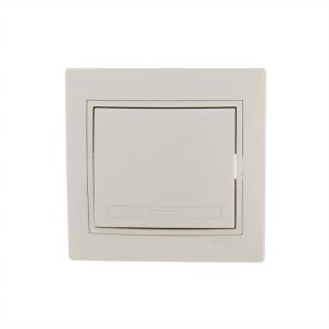 Выключатель 1кл Lezard Мира крем