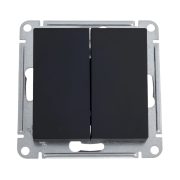 ATLASDESIGN 2-клавишный ПЕРЕКЛЮЧАТЕЛЬ перекресный 7 10АХ механизм карбон