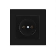 Розетка Intro Accent 2P 16А-250В IP20 СУ антрацит 6-201-05