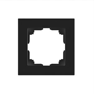 Рамка для розеток и выключателей Intro Accent на 1 пост СУ антрацит 6-501-05