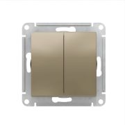 ATLASDESIGN 2-клавишный ПЕРЕКЛЮЧАТЕЛЬ перекресный 7 10АХ механизм шампань