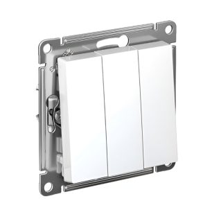 ATLASDESIGN 3-клавишный ВЫКЛЮЧАТЕЛЬ сх 5 10АХ механизм белый