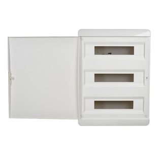 Бокс TEKFOR ЩРВ-П-54 навесной пластик белая прозрачная дверь IP41