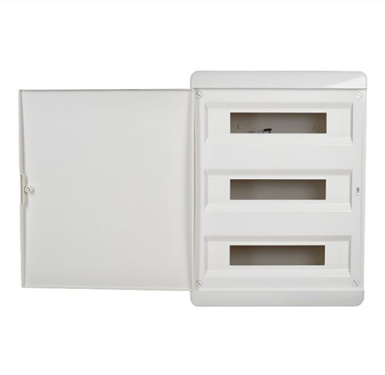 Бокс TEKFOR ЩРВ-П-54 навесной пластик белая прозрачная дверь IP41