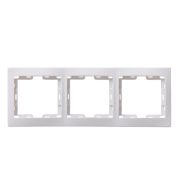 Рамка РГ-3-КБ 3-мест гориз белая КВАРТА ИЭК