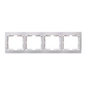 Рамка РГ-4-КБ 4-мест гориз белая КВАРТА ИЭК