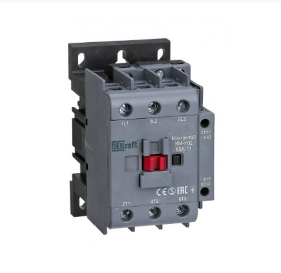 Контактор 65А 220В/230В АС3 АС4 1НО+1НЗ КМ-102