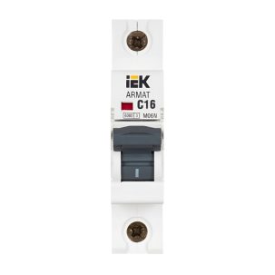 Автоматический выключатель М06N 1P 16A 6кА ARMAT IEK (AR-M06N-1-C016)