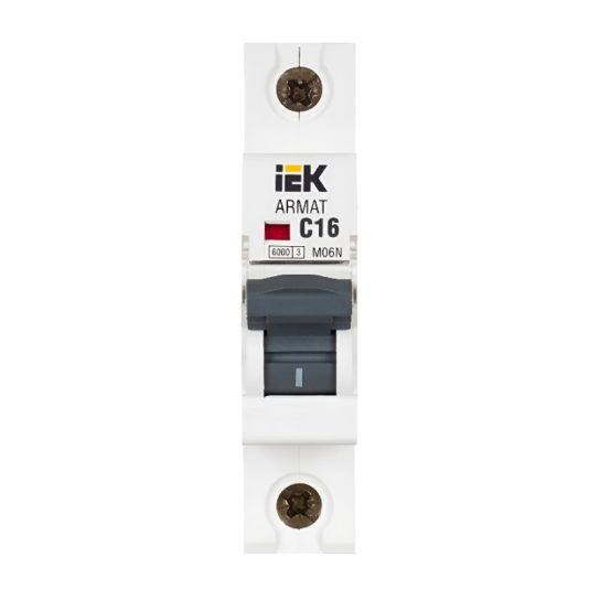Автоматический выключатель М06N 1P 16A 6кА ARMAT IEK (AR-M06N-1-C016)
