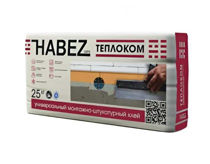 Клей Теплоком монтажный 25 кг Хабез (56меш)