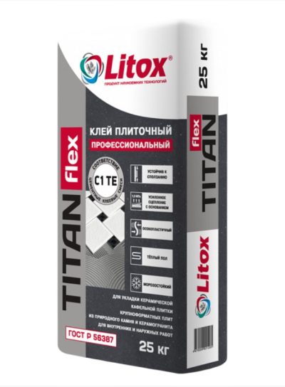 Клей Titan flex плиточный 25 кг Литокс (56меш)