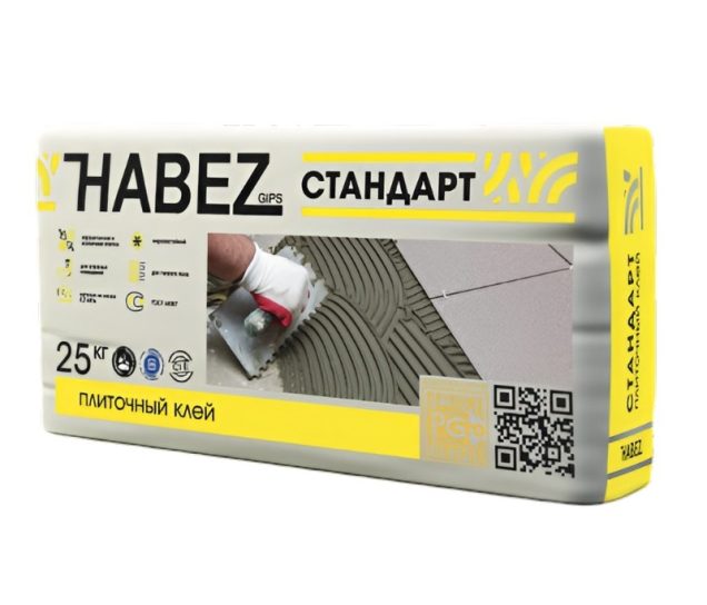 Клей Стандарт для плитки 25кг Хабез (56 меш)