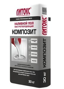 Наливной пол Композит быстротвердеющий 30 кг Литокс (50меш)