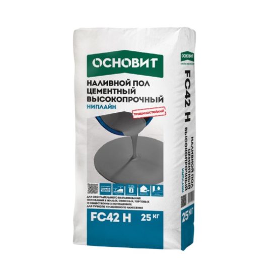 Основит наливной пол высокопроч Ниплайн FC42 25 кг (54 меш) УЦЕНКА