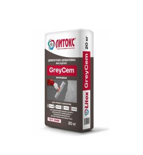 Шпатлевка GreyCem цементная 20 кг Литокс (70меш)