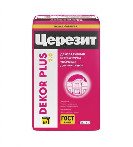 Штукатурка Dekor Plus 25 кг 2,5-3,0 для фасадов Церезит (48)