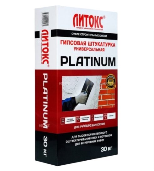 Штукатурка PLATINUM универ. 30 кг Литокс (50 меш)