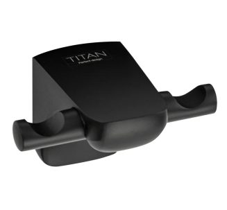Крючок двойной черного цвета TITAN 76114