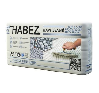 Клей НАРТ плиточный БЕЛЫЙ 25кг Хабез (56меш)