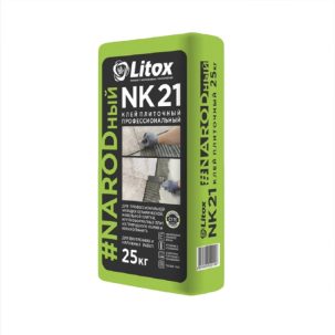 Клей плиточный профессиональный NK 21 25 кг Литокс