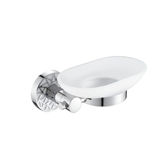 Мыльница GFmark стеклянная с БЕЛОЙ МОЗАИКОЙ 3207 Н/З УЦЕНКА