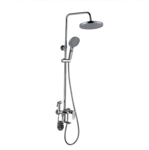 Душевая стойка EvaGold Borneo FS07C c гигиеническим душем хром