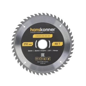 Диск пильный 210/30 z48 дер Hanskonner Н9025-210-30-48