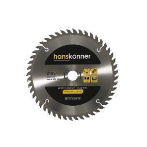 Диск пильный 185/20/16 z48 дер Hanskonner Н9022-185-20/16-48