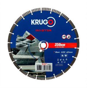 Круг алм 350*25,4 мм сег бетон KRUGO MASTER 81073500273