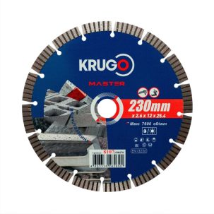 Круг алм 230*25.4 мм сег KRUGO MASTER 81072300270