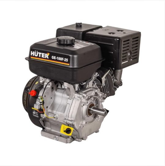 Двигатель бензиновый Huter GE-188F-25 70/15/4
